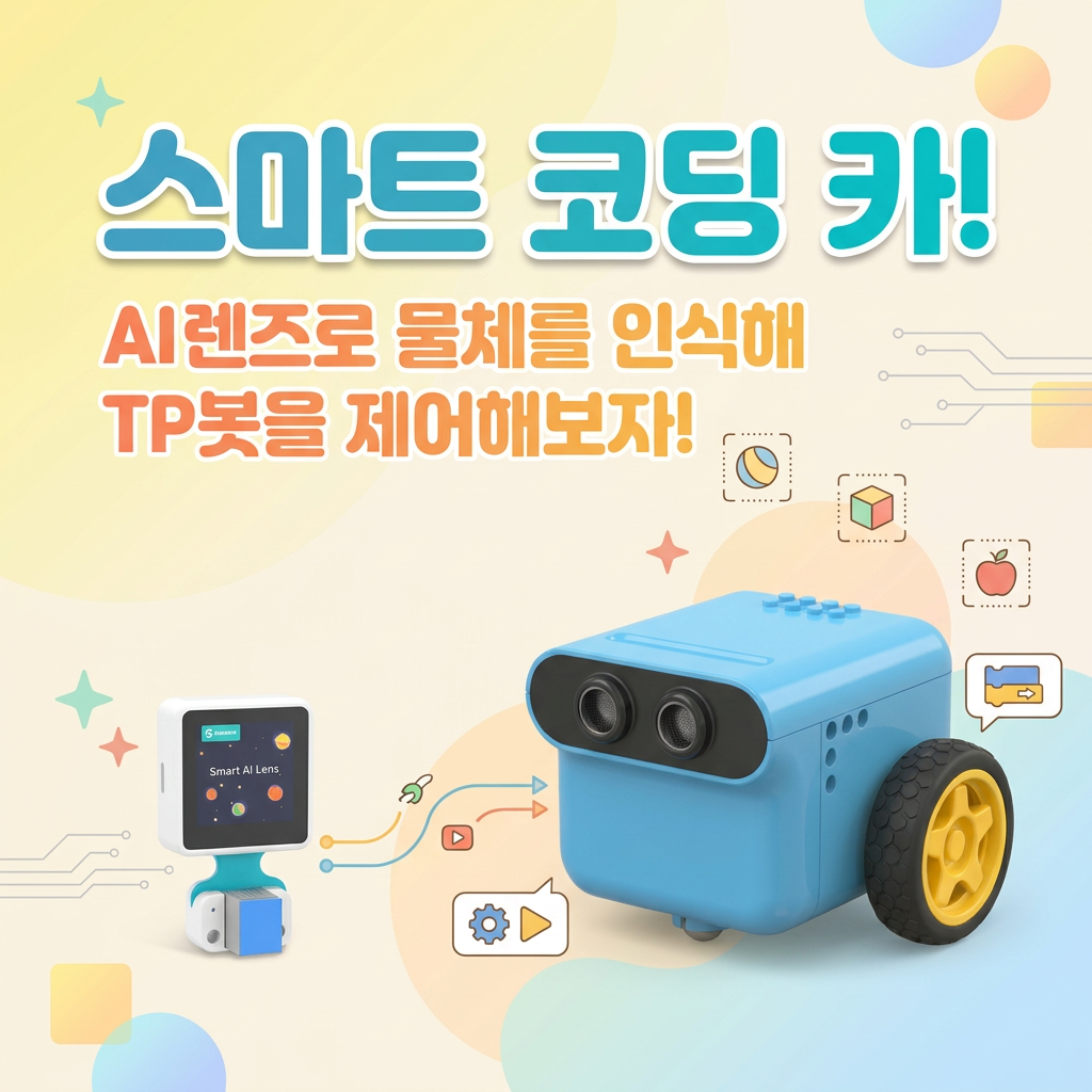 스마트 코딩 카! AI렌즈로 물체를 인식해 TP봇을 제어해보자!