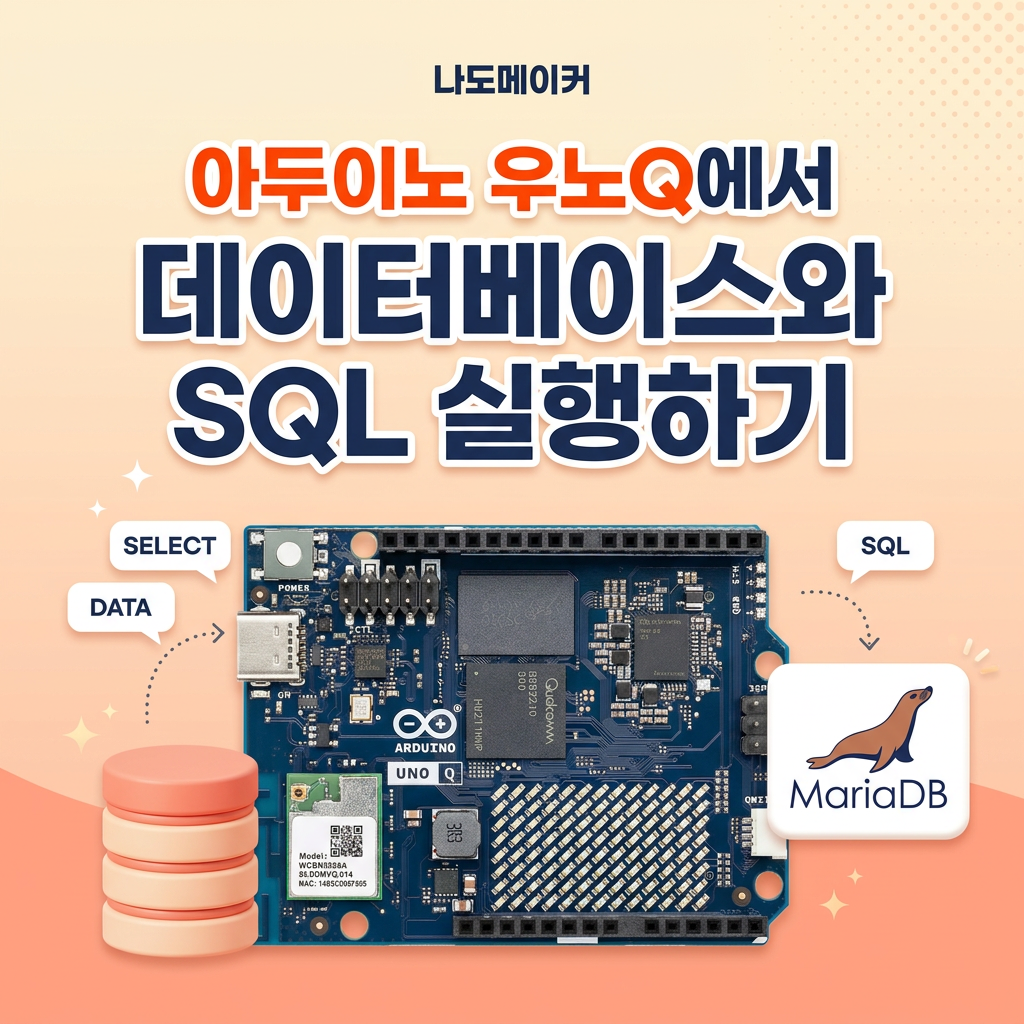 아두이노 우노Q 에서 데이터베이스와 SQL 실행하기!