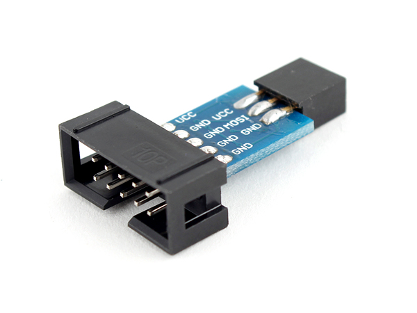 AVRISP/USBASP ISP/STK500 호환 10Pin to 6Pin 아답터 [SZH-CVBF-005]