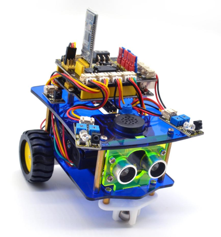 아두이노 데스크탑 미니 블루투스 스마트 로봇 카 키트 안드로이드&IOS 앱 지원 / Arduino mini blutooth Smart Robot Car Kit
