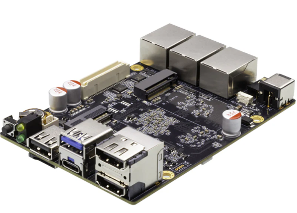 ROC-RK3588-RT/ROC-RK3588J-RT 이더넷 포트가 있는 옥타코어 8K AI 미니 SBC, Rockchip RK3588 기반