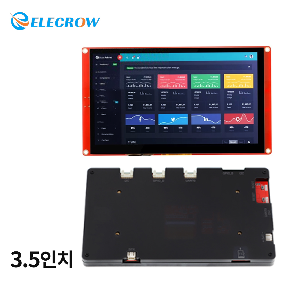 ESP32 3.5인치 HMI 디스플레이, 480x320해상도, SPI TFT LCD 터치 스크린