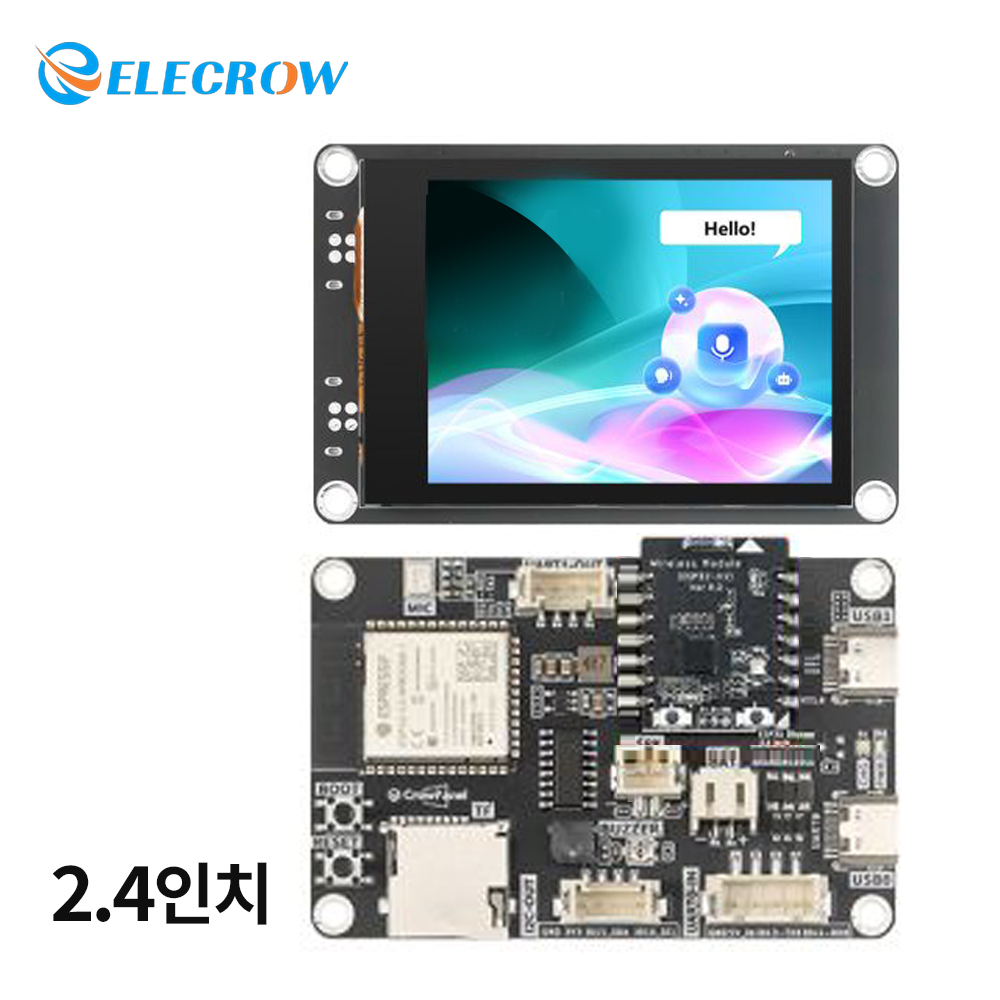ESP32-S3 CrowPanel Advance 2.4인치 HMI, AI 기반 IPS 터치스크린, 320x240 해상도
