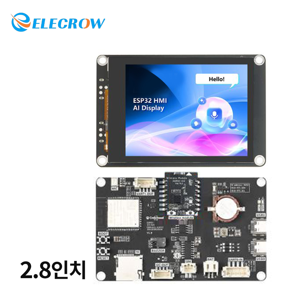 ESP32-S3 Advance 2.8인치 HMI, AI 기반 IPS 터치스크린, 320x240 해상도