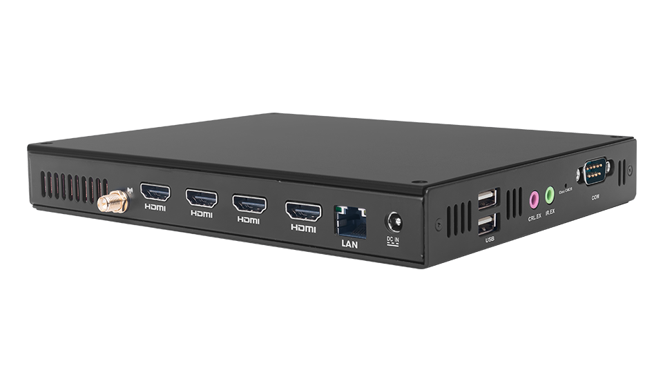 지아다 Giada DM6-R 디지털 사이니지 플레이어 (AMD Ryzen Embedded R2314, 4×HDMI 4K)