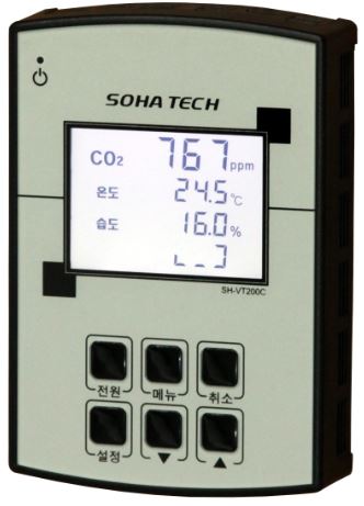 이산화탄소(CO2) 온도 , 습도 컨트롤러 : SH-VT200C,co2센서