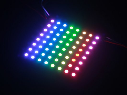 RGB LED 매트릭스, WS2812B DC 5V포함 8*8 RGB LED Matrix w/ WS2812B - DC 5V [104990129]