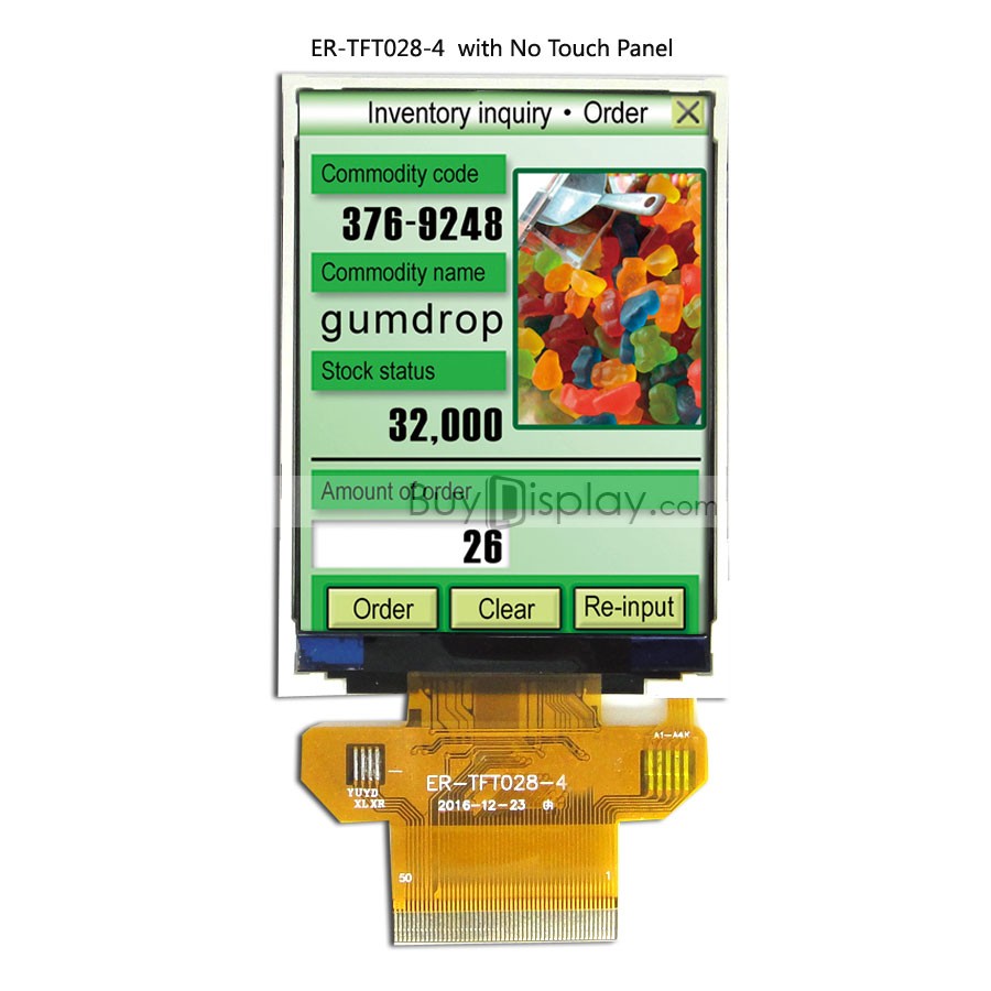 Serial SPI 2.8 TFT LCD Module Display 320x240 Optional Touch Screen ER-TFT028-4