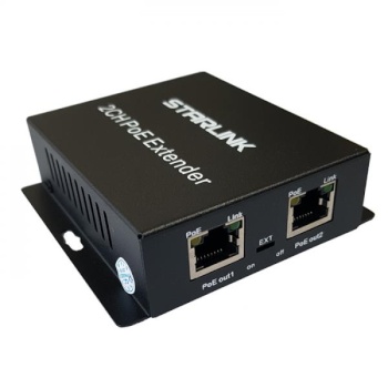 [유비큐넷] Starlink PoE 리피터, SL-POE1202EX [최대150M/RJ-45]