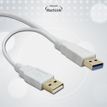 [MachLink] 마하링크 USB3.0 Y형 케이블 [AM-Micro B] 1M [화이트/ML-UMBY010]