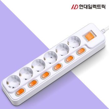 [현대일렉트릭] 멀티탭 [6구/16A/개별]