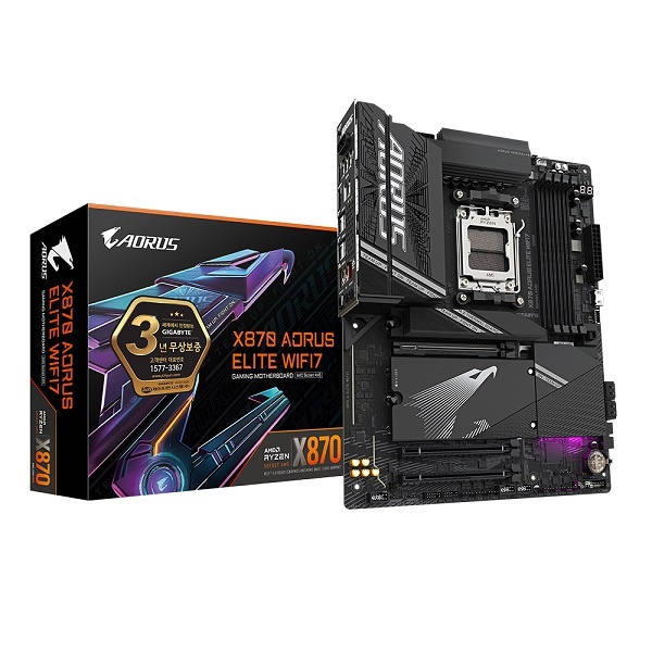 [GIGABYTE] X870 AORUS ELITE WIFI7 제이씨현 (AMD X870/ATX)