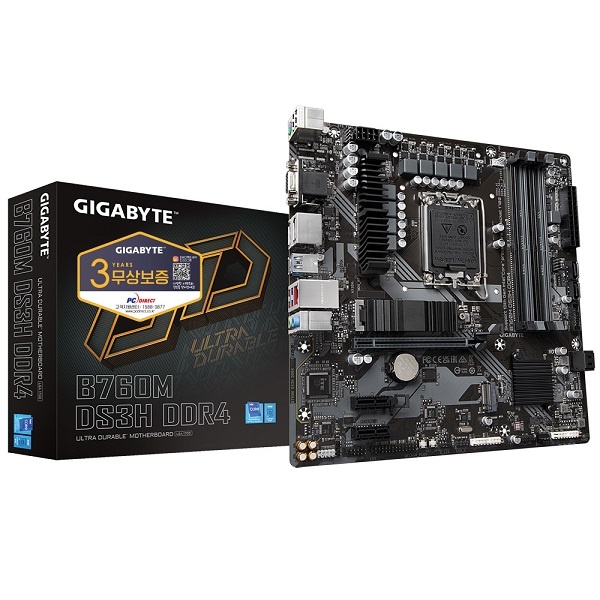 [GIGABYTE] B760M DS3H D4 피씨디렉트 (인텔B760/M-ATX)