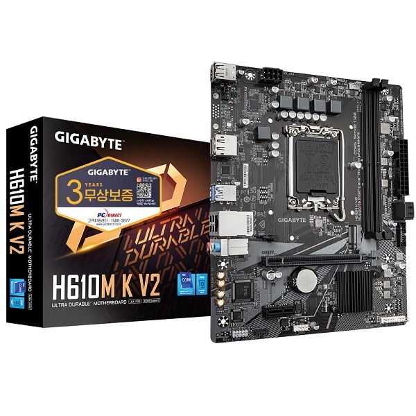 [GIGABYTE] H610M K V2 피씨디렉트 벌크 (인텔H610/M-ATX)