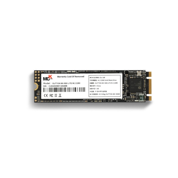 [엠씨케이글로벌] OUTTON MK-500 LITE M.2 SATA 2280  [128GB]
