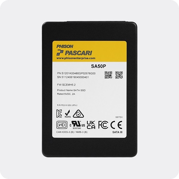 [파이슨] PASCARI 엔터프라이즈 SA50P SATA  [480GB]