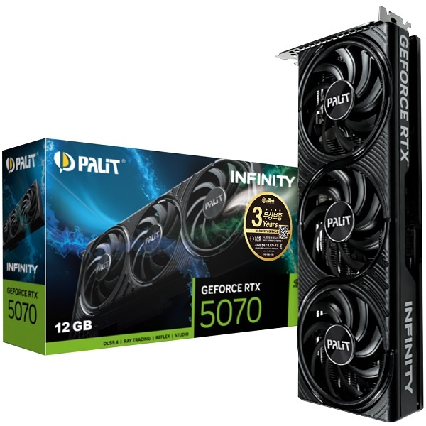[PALIT] 지포스 RTX 5070 INFINITY 3 D7 12GB 이엠텍