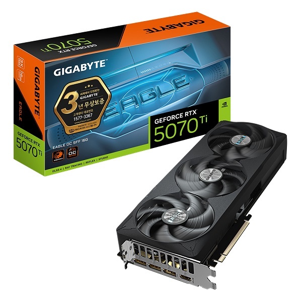 [GIGABYTE] 지포스 RTX 5070 Ti EAGLE OC SFF D7 16GB 제이씨현