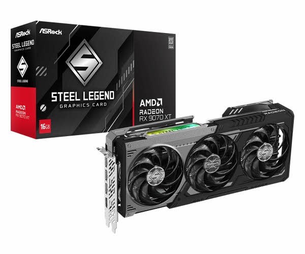 [ASRock] 라데온 RX 9070 XT 스틸레전드 DARK D6 16GB 대원씨티에스
