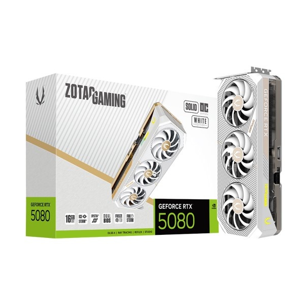 [ZOTAC] GAMING 지포스 RTX 5080 SOLID OC WHITE D7 16GB