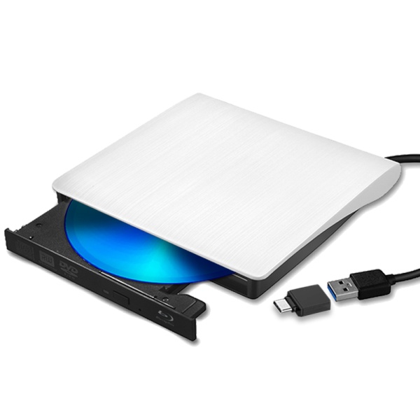 [노트케이스] 블루레이 외장형 ODD, 모가비 MOG-134 [USB3.0 Type-C/A] [화이트]