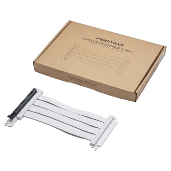 [PHANTEKS] Phanteks VERTICAL GPU RISER EXTENDER PCIe 4.0 WT Flatline 220mm/90 (라이저케이블)