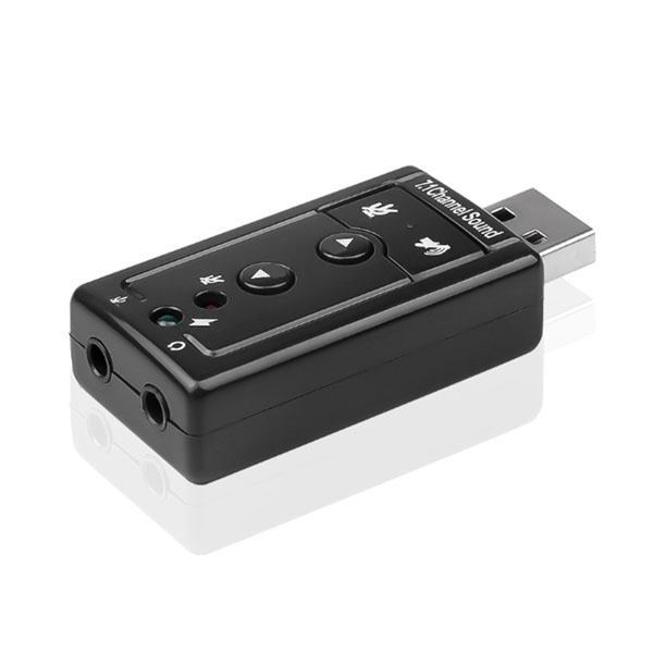 [티테크놀로지] USB 사운드 카드 - 7.1채널 입출력 포트 [T-USOUND71]