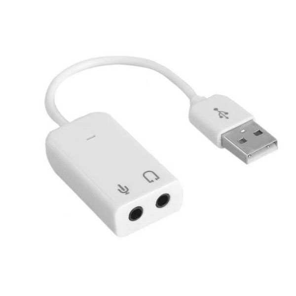 [티테크놀로지] USB Virtual 7.1 채널 사운드 카드 케이블형 화이트 [T-USOUND71CW]
