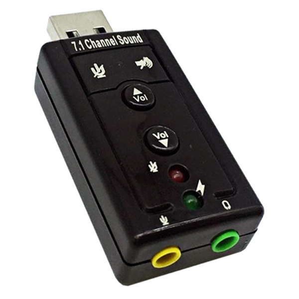 [LANStar] USB 사운드 카드 - 7.1채널/ 입출력 포트 [LS-USOUND-7.1]