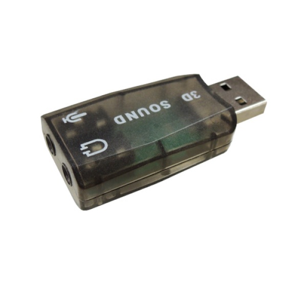 [인네트워크] USB Virtual 5.1 채널 사운드 카드 젠더형 색상 랜덤발송 [IN-U51GB]
