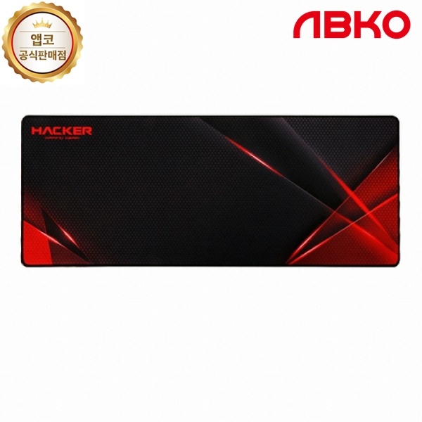 [ABKO] 장패드, Hacker Red Carbon [그래픽-블랙라인]