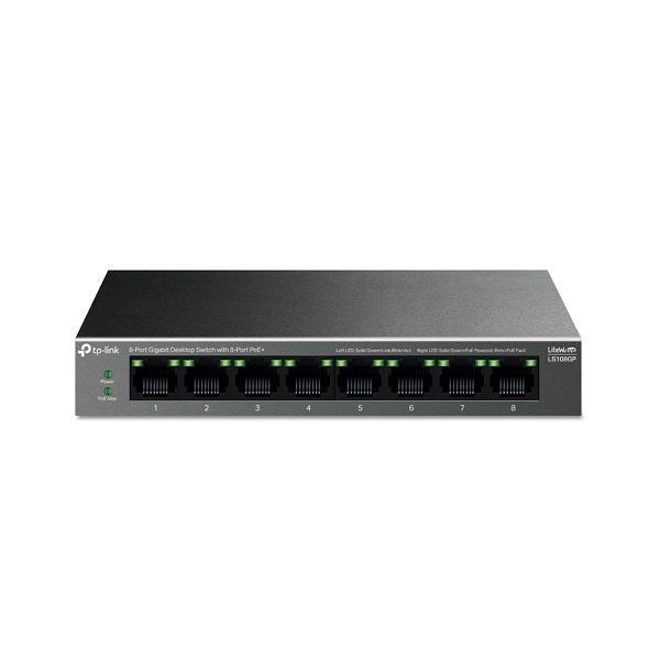 [TP-LINK] 티피링크 LS108GP [스위칭허브/8포트/PoE+/1000Mbps]