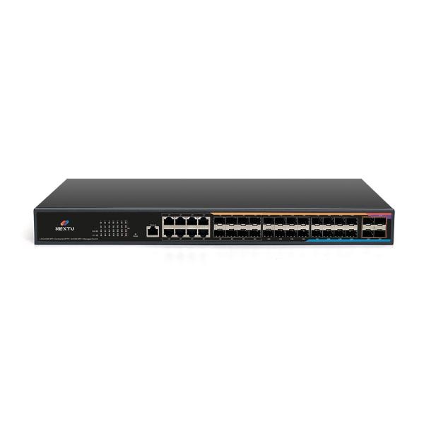 [이지넷유비쿼터스] NEXTU-스오린 3828GL3-10G [스위칭허브/8포트/1000Mbps/24SFP/4SFP+/10G/L3]