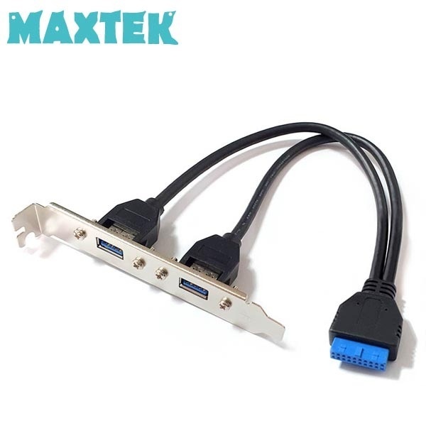 [MAXTEK] MEXTEK 메인보드 20핀 to USB3.0 변환 확장 브라켓 [MT086]