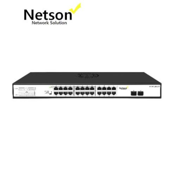 [넷슨] 넷슨(Netson) NTS-POE2402GN POE+ 24포트 UP 0포트 SFP 2포트 기가비트 POE 광 스위치 허브