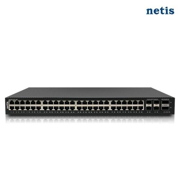 [네티스] HST4354GM [스위칭허브/(2.5G/48포트)+(40G QSFP/2포트)+(10G/25G SFP+/SFP28/4포트)/렉마운트지원]