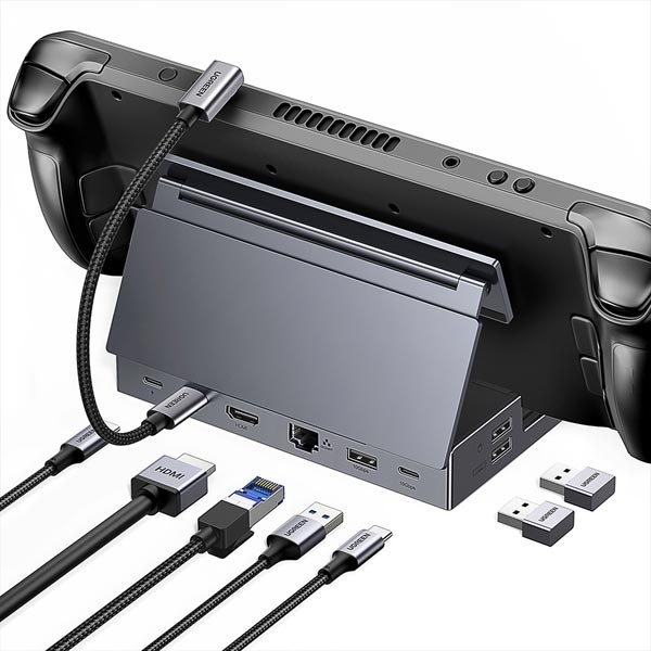 [Ugreen] 스팀덱 U-25869 10Gbps 9in1 [USB허브/9포트/도킹스테이션/멀티허브]  ▶ [무전원/C타입] ◀