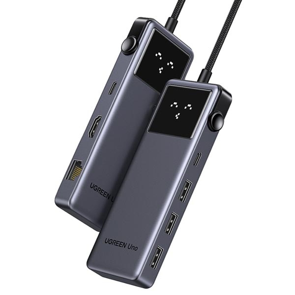 [Ugreen] UNO 시리즈 U-45155  7in1  (USB허브/7포트/멀티허브)  ▶ [무전원/C타입] ◀