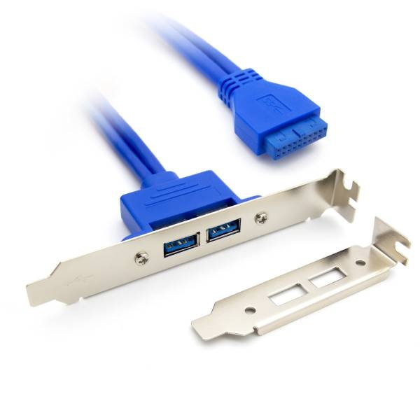 [HDTOP] USB-A 3.0 2포트 확장 브라켓 50CM [HT-I21] [슬림 LP포함]