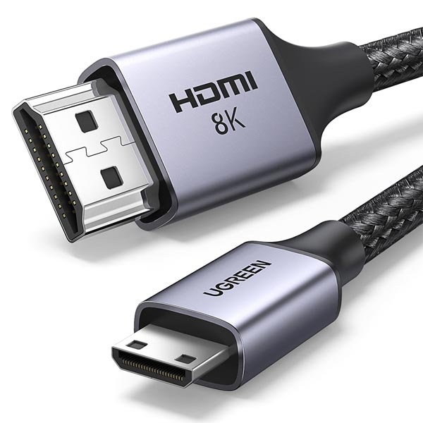 [Ugreen] 유그린 8K Mini HDMI to HDMI V2.1 케이블  1m / U-15514