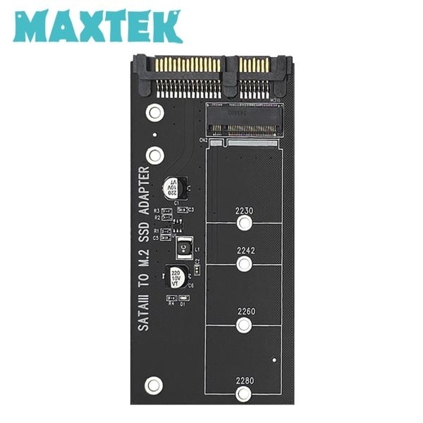 [MAXTEK] 맥스텍 M.2 to SATA SSD 변환 컨버터 NGFF 2280/2260/2230 SSD Adapter 변환 아답터 [MT698]