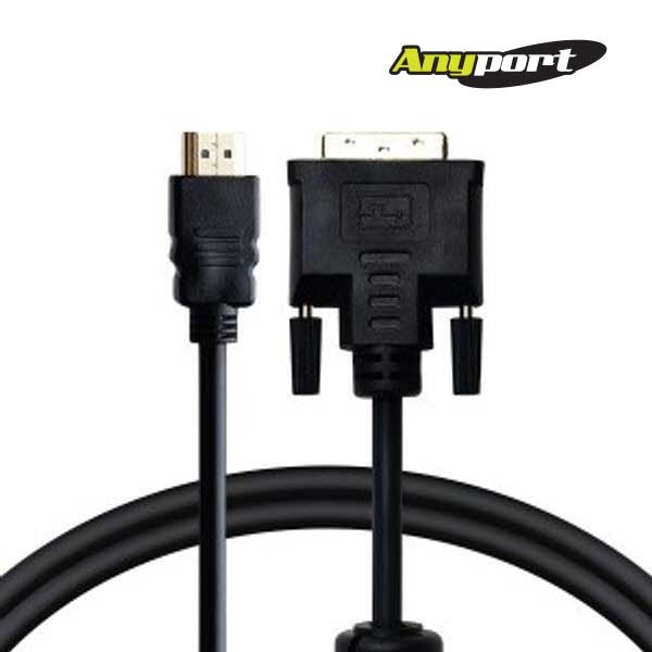 [Anyport] DVI-D 싱글 to HDMI 1.4 변환케이블,  AP-DVIHDMI020 [2m]