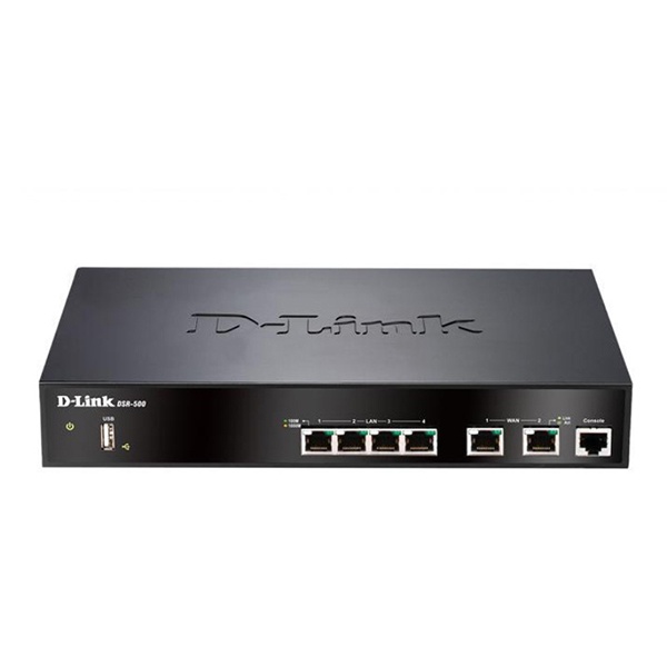 [D-LINK] 디링크 DSR-500 [기업용공유기/1G 2포트 WAN + 1G 4포트 LAN/VPN/데스크타입]