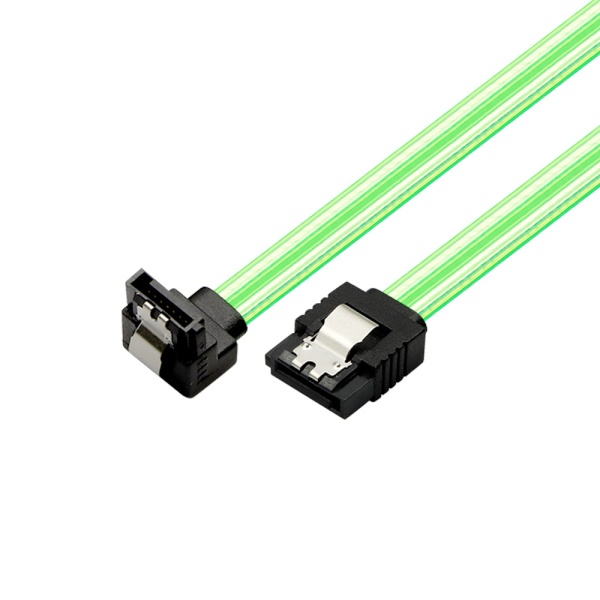 [MachLink] 마하링크 SATA3 ㄱ자 Lock 케이블  [0.5M/그린] [ML-S3LLG]