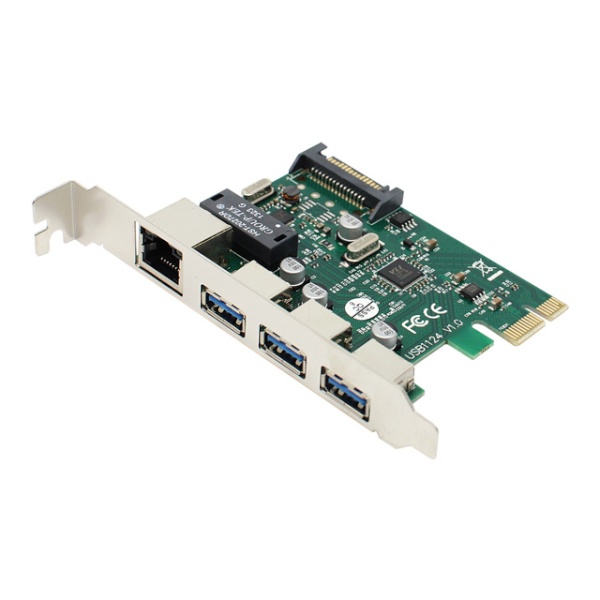 [NEXI] 넥시 NX-U3PLEX (USB3.0 3포트/기가랜/PCI-E 카드) [NX888]