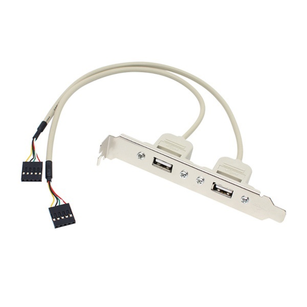 [MBF] 엠비에프 USB2.0 2포트 확장 브라켓 0.5M [ MBF-USB2P05]