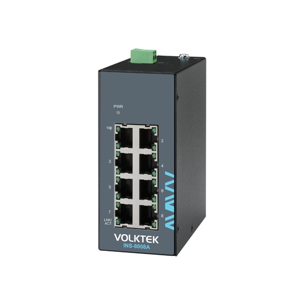 [Volktek] 볼텍 INS-8008A 메탈하우징 언매니지드 [산업용 스위칭허브/8포트/100Mbps]