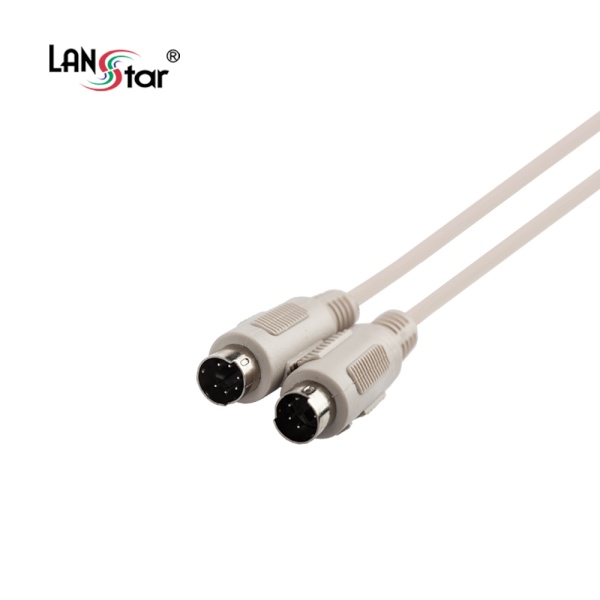 [LANStar] PS2 to PS2 케이블, PS/2 6핀,  LS-PS2-6MM-0.15M [0.15m]