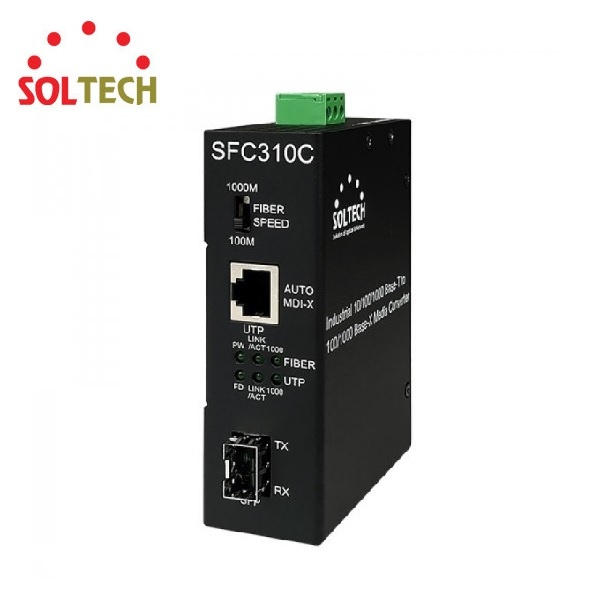 [SOLTECH] 솔텍 SFC310C 광컨버터 [산업용 광컨버터/1포트+광1포트/1000Mbps]