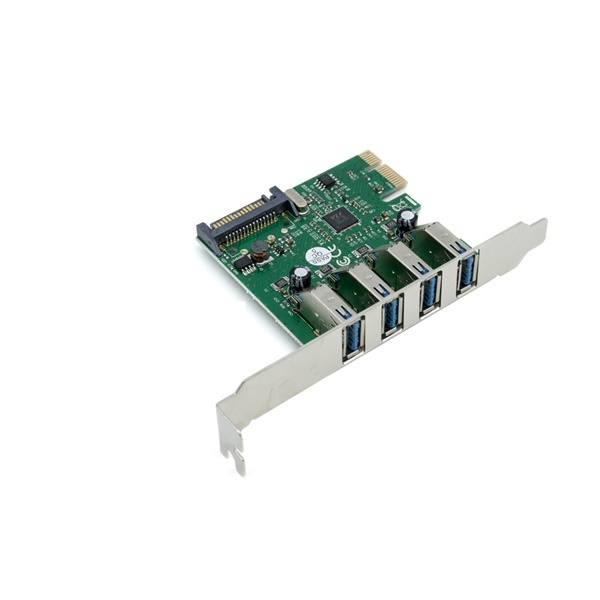 [Coms] PCI-express card 외부 전원 (USB3.0 확장카드/PCI-E/4port)  [SW691]